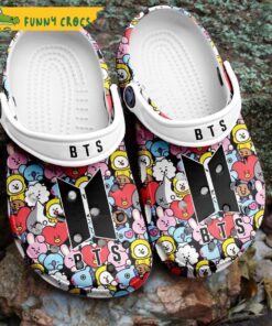 Funny Bt21 And Logo Bts Gifts Crocs Shoes