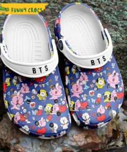 Funny Bt21 Pattern Bts Crocs Clog Shoes