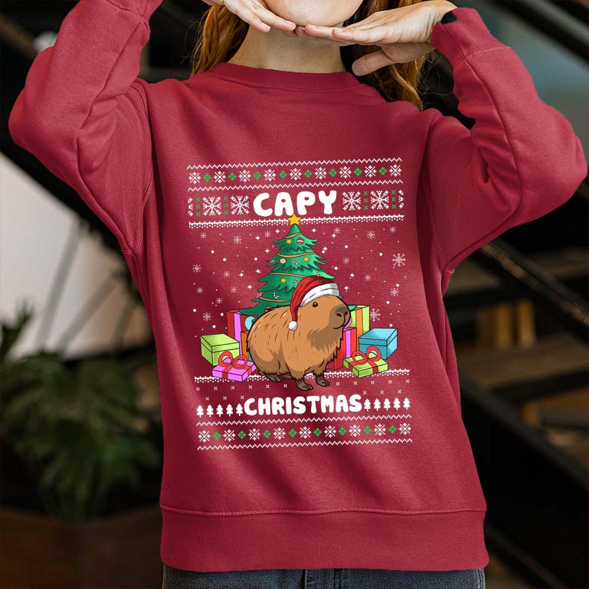 Funny Capybara Womens Ugly Sweater
