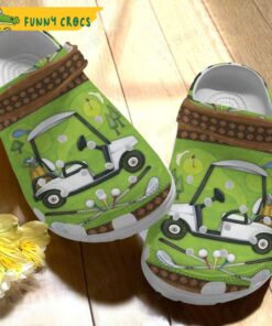 Funny Car Golf Crocs Slippers