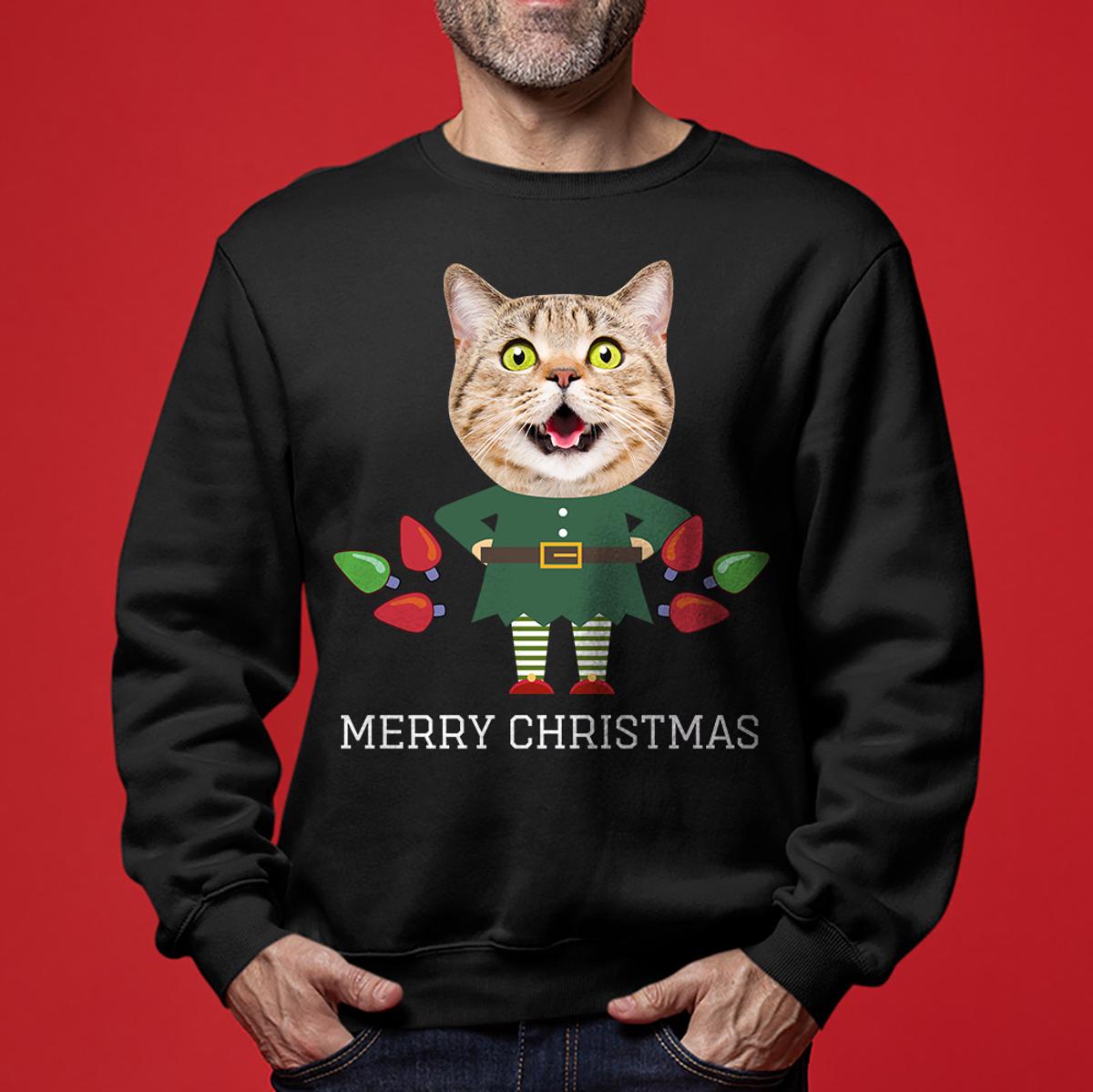 Funny Cat Dad Ugly Sweaters