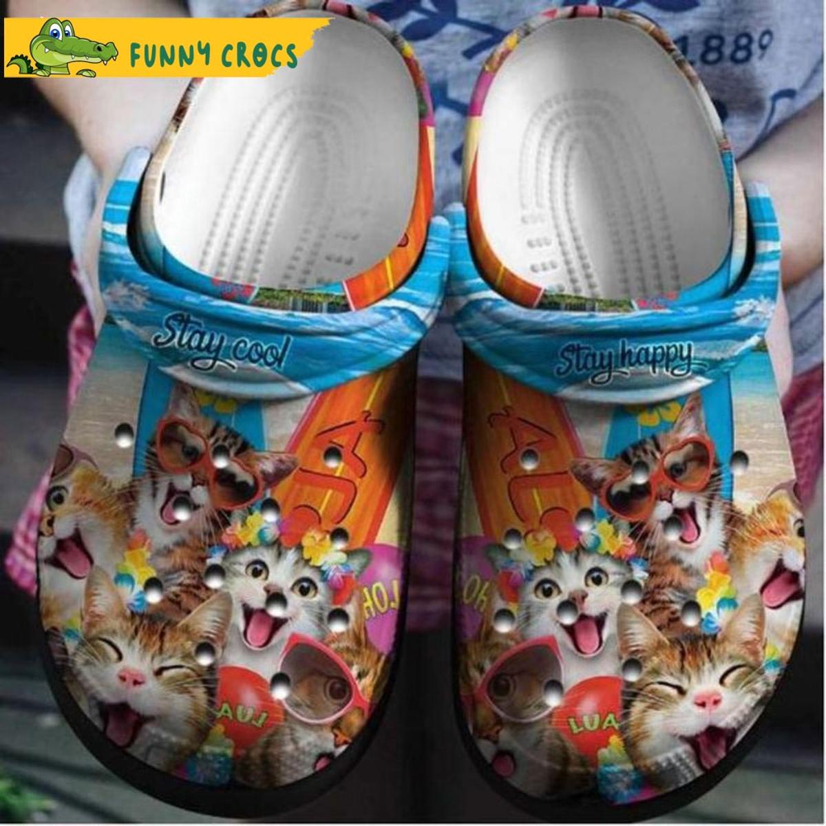 Funny Cat Spring Crocs Clog Shoes