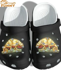 Funny Chameleon Dragon Crocs Sandals