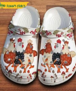 Funny Chickens Mushroom Crocs Clog Shoes