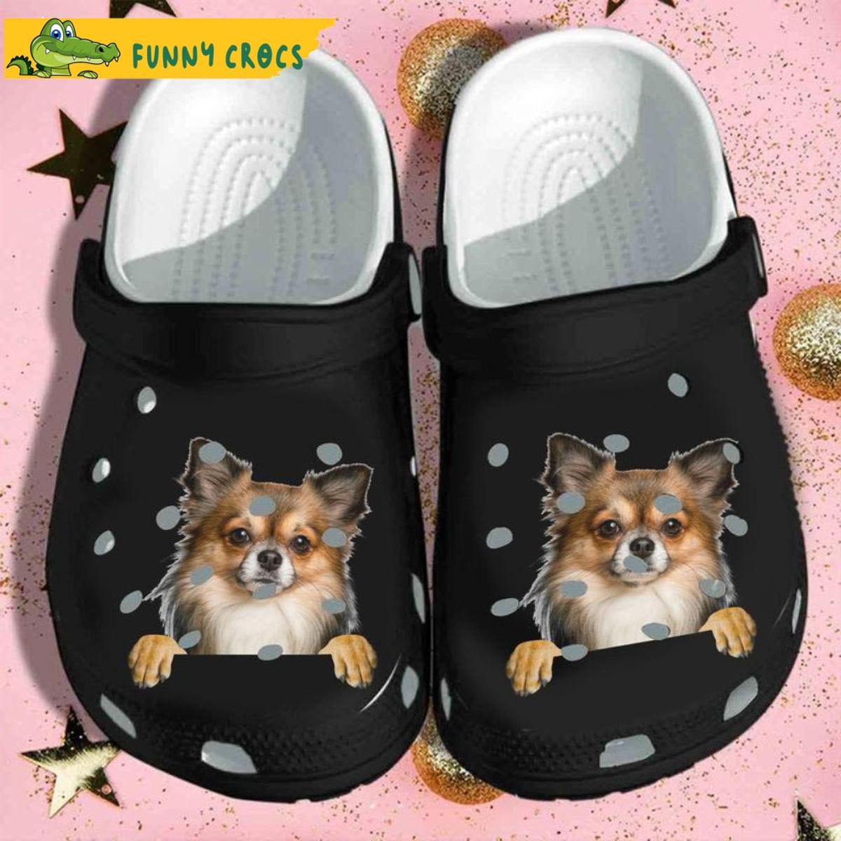 Chihuahua Christmas Knitted Dog Crocs Classic