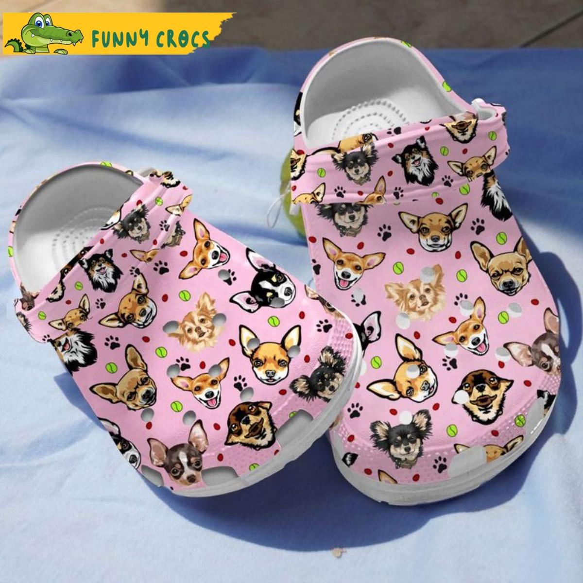 Funny Chihuahua Pattern Dog Crocs Slippers