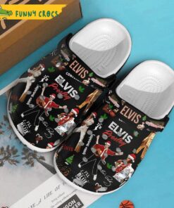 Funny Christmas Elvis Crocs Slippers