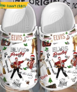 Elvis Presley Halloween Pumpkin Crocs Clogs