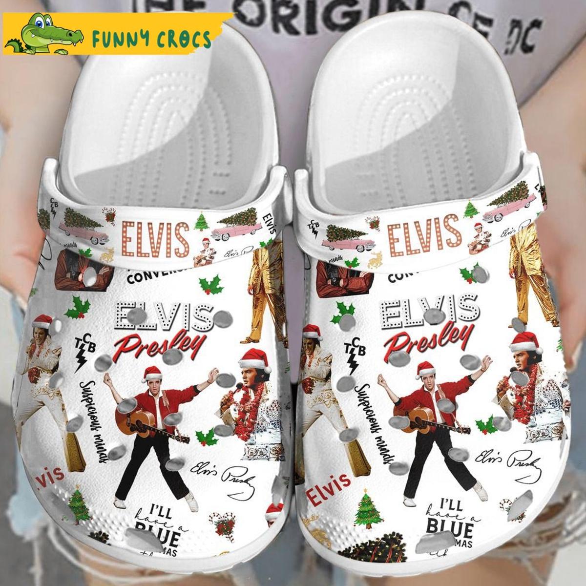 Elvis Presley Pattern Crocs Classic