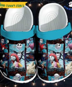 Custom King And Queen Jack And Sally Crocs Sandals