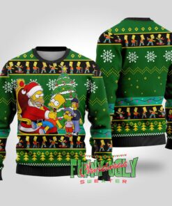 Funny Christmas With The Simpsons Ugly Sweater