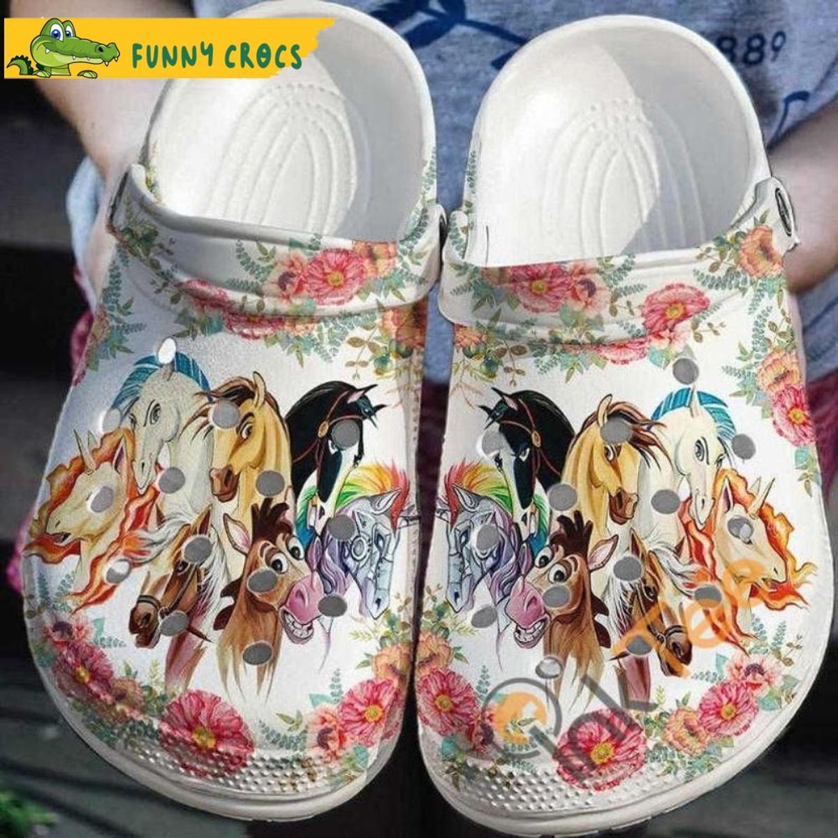 Diamond Painting Horse Crocs Clog Shoes