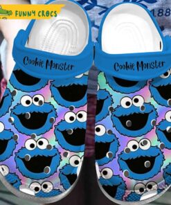 Funny Cookie Monster Muppet Crocs Sandals