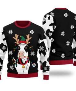 Funny Cow Funny Ugly Christmas Sweater