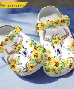 Funny Cow Skull Gifts Crocs Clog Slippers