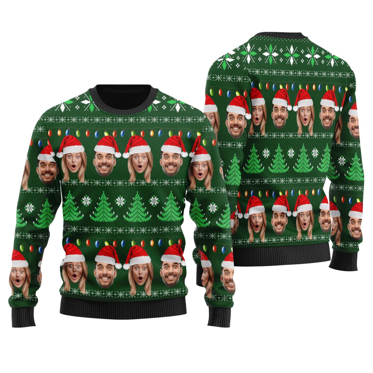 Dinosaur Sleigh Funny Christmas Sweaters