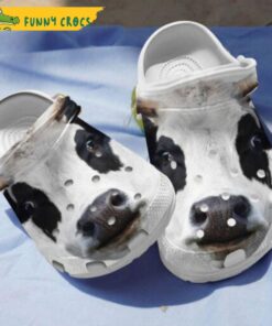 Funny Dairy Cattle Face Cow Crocs Shoes