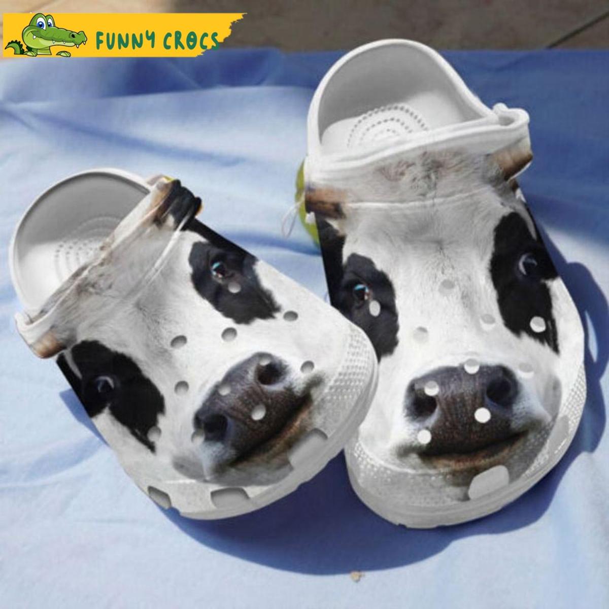 Funny Cow For Life Cattle Animal Crocs Clog Shoes