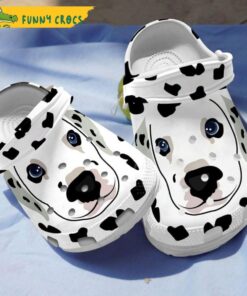 Funny Dalmatian Big Face Dog Crocs Slippers