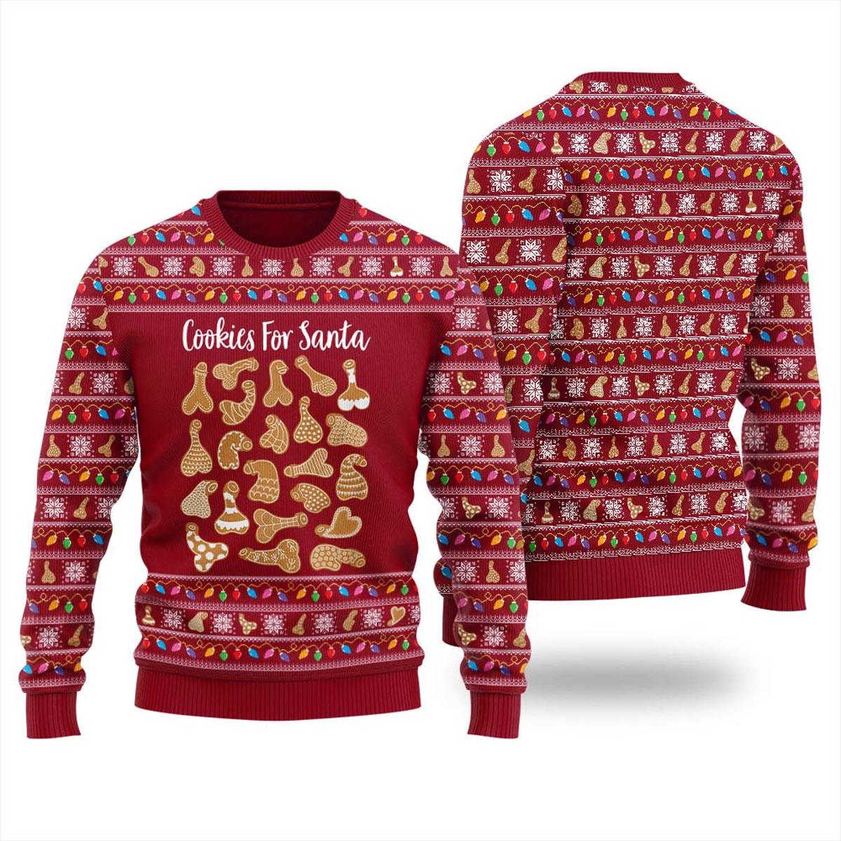 Naughty Merry Dickmas Christmas Sweater