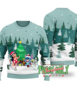 Funny Disney Lilo And Stitch Christmas Sweater