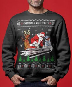 Funny Dj Santa Claus & Dj Beard Ugly Sweaterss