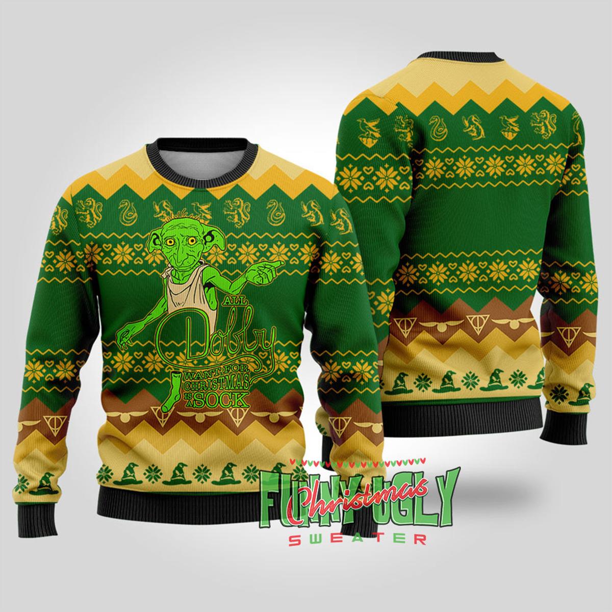 Funny Cartwheel Santa Ugly Christmas Sweater