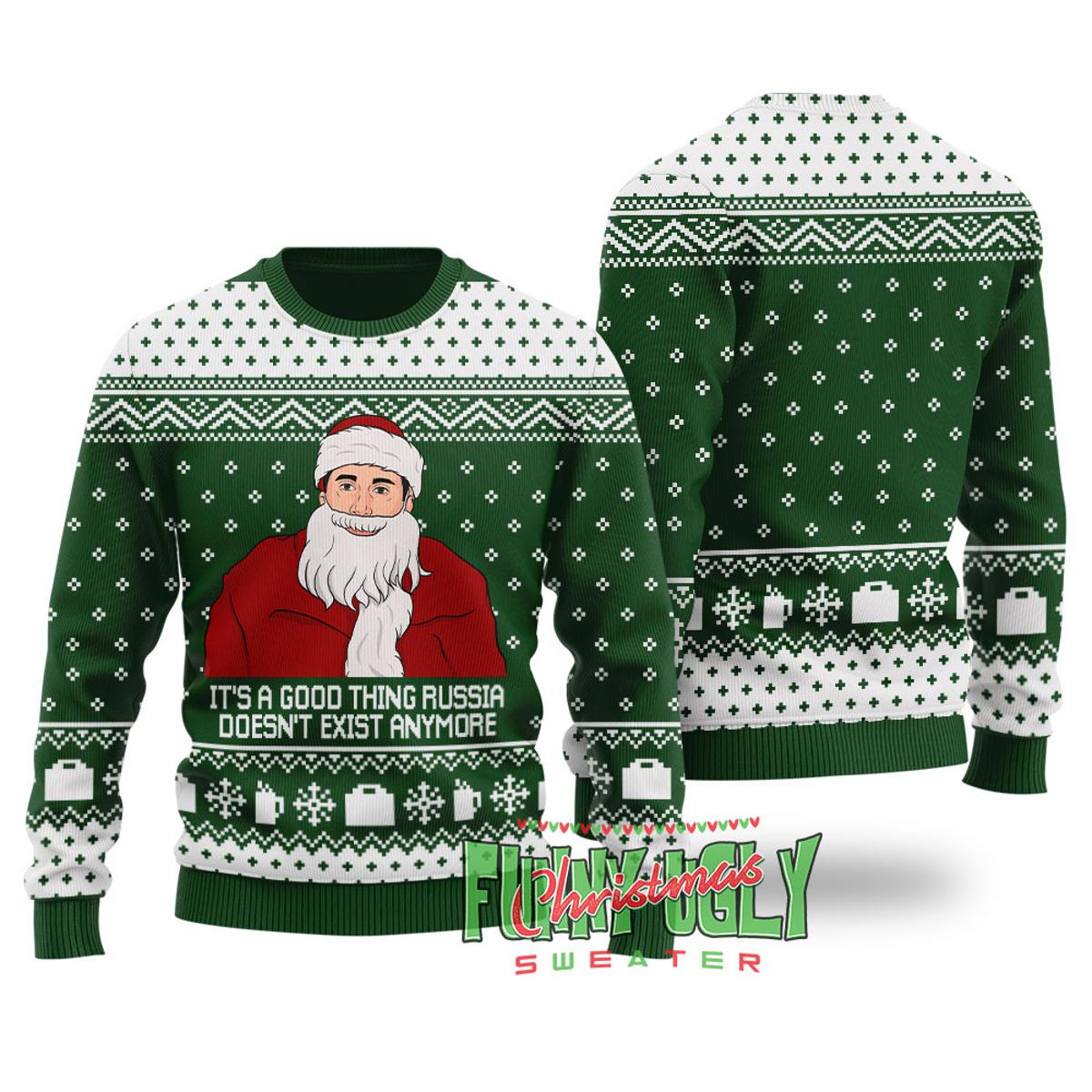 Funny A Terrible Boss The Office Christmas Sweater