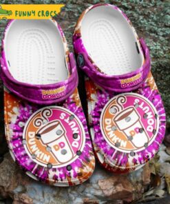 Funny Dunkin Donuts Tie Dye Crocs Classic