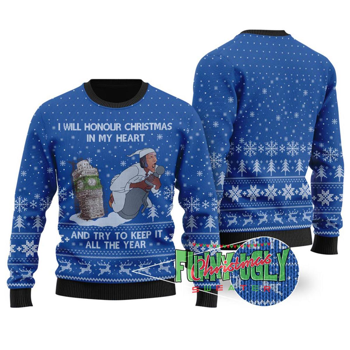 Funny Harry Style Mens Christmas Sweater