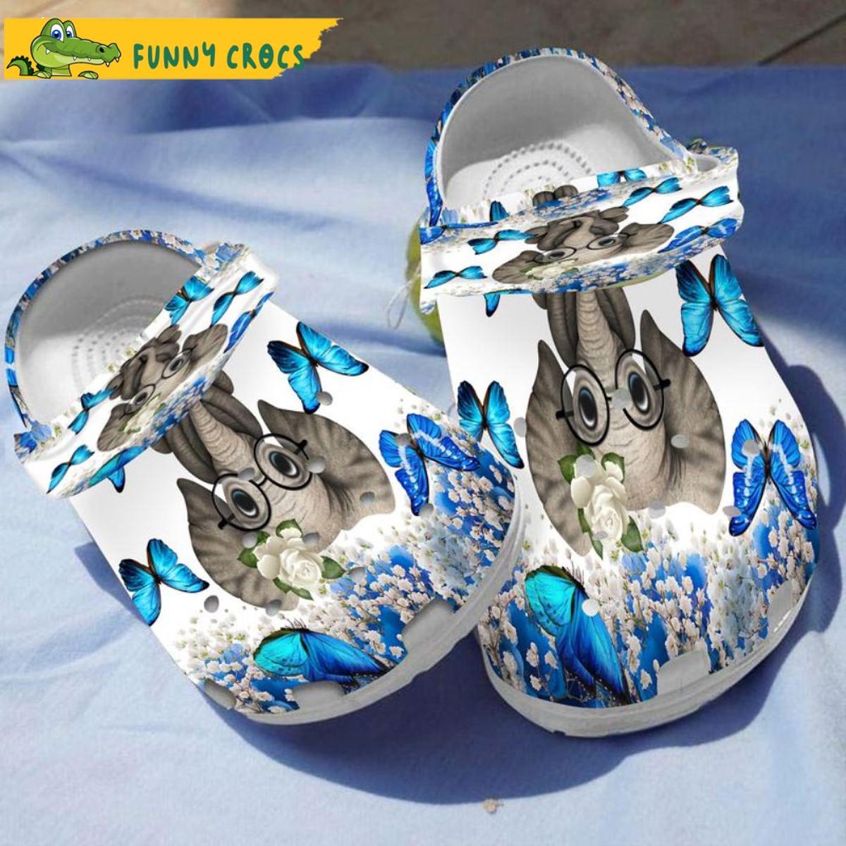 Funny Butterfly Skull Crocs Sandals