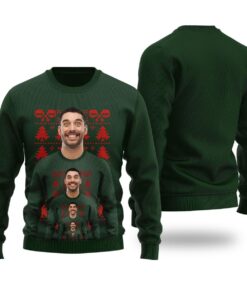 Funny Endless Face Custom Ugly Xmas Sweater