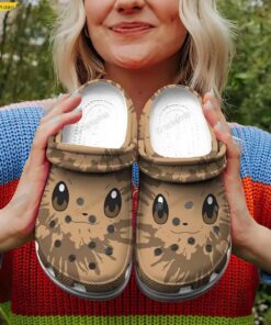 Funny Face Eevee Pokemon Crocs Sandals