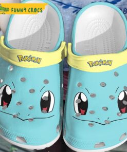 Funny Face Squirtle Pokemon Crocs Sandals