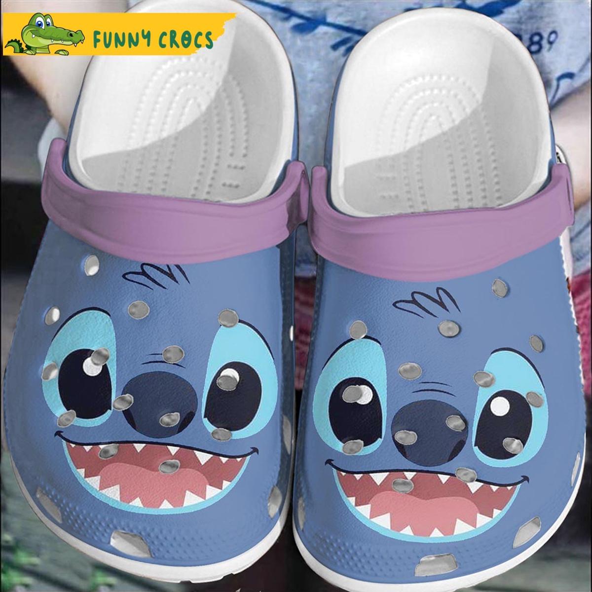 Funny King Stitch Crocs Shoes