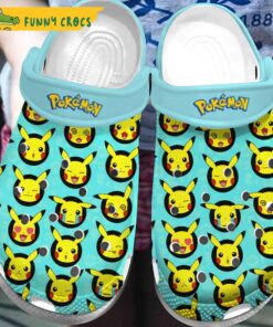 Funny Facial Emotions Of Pikachu Crocs Clog Slippers