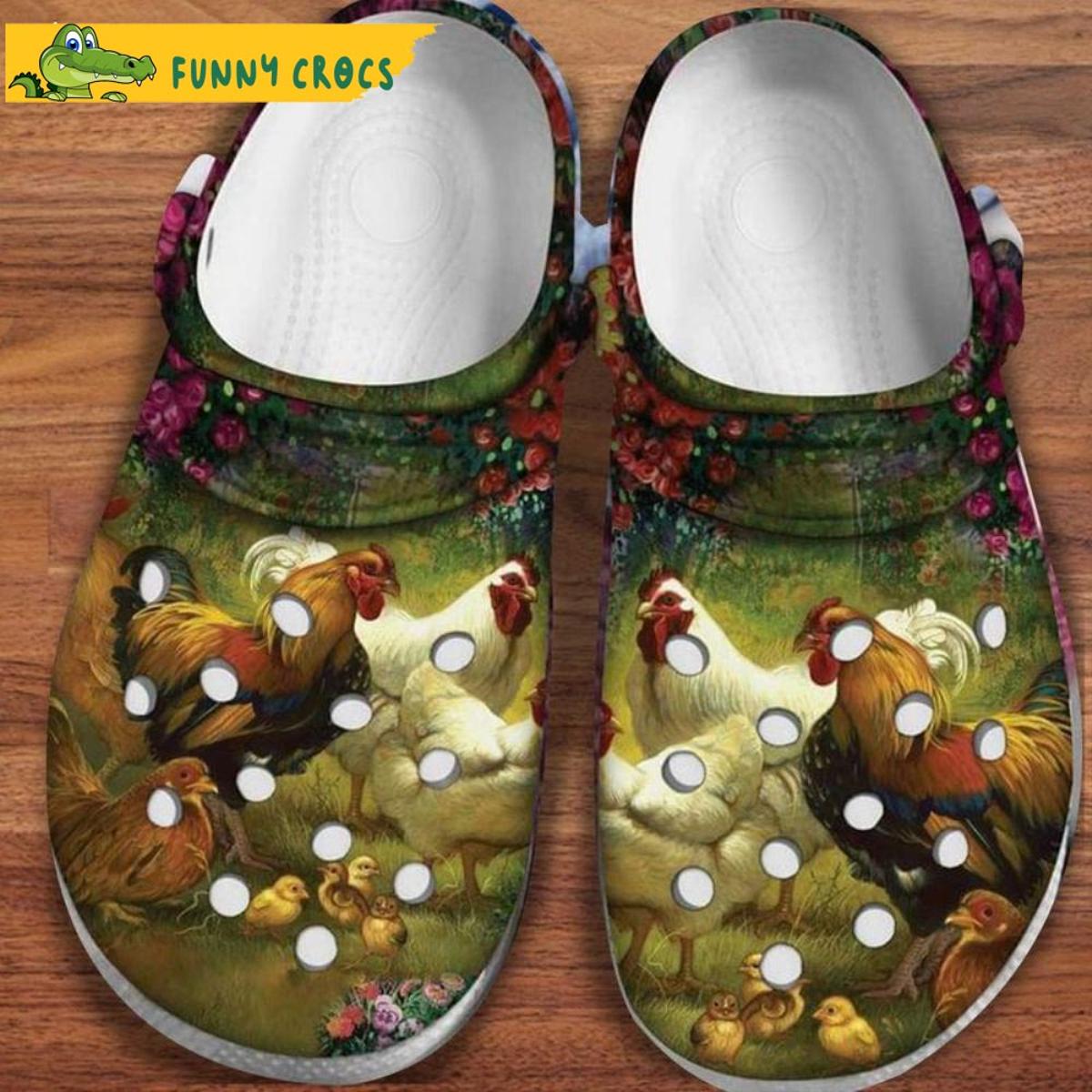 Family Members Chicken Crocs Shoes