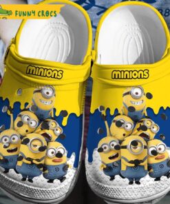 Pattern Mens Minion Crocs Slippers