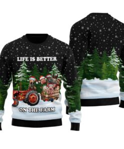 Funny Farm Animals Christmas Sweater