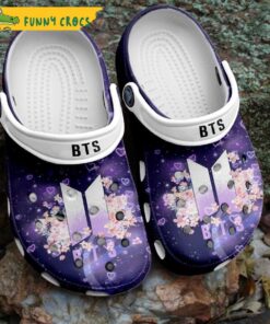 Funny Flowers And Bts Gifts Crocs Sandals