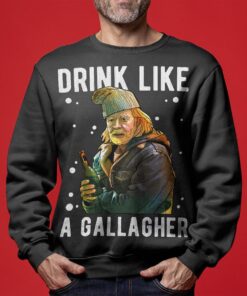 Funny Frank Gallagher Shameless Mens Ugly Christmas Sweaters