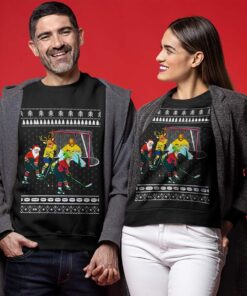 Funny Funny Christmas Sweaters Hockey Hobby