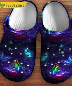Funny Galaxy Butterfly Crocs Slippers