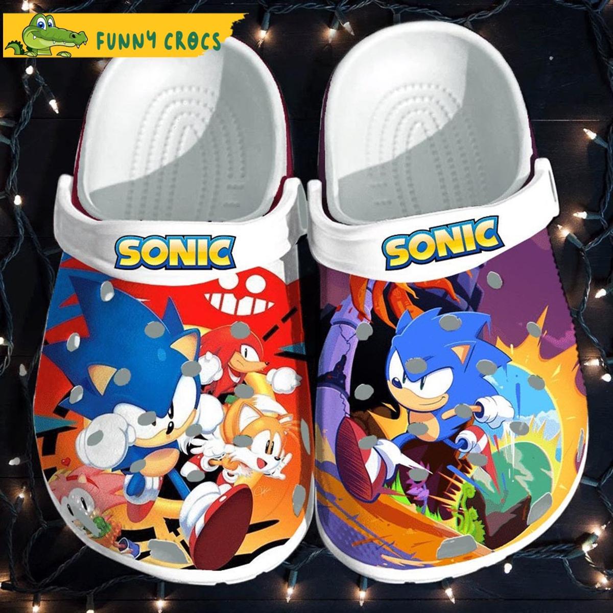 Sonic The Hedgehog Adults Crocs Clog Shoes