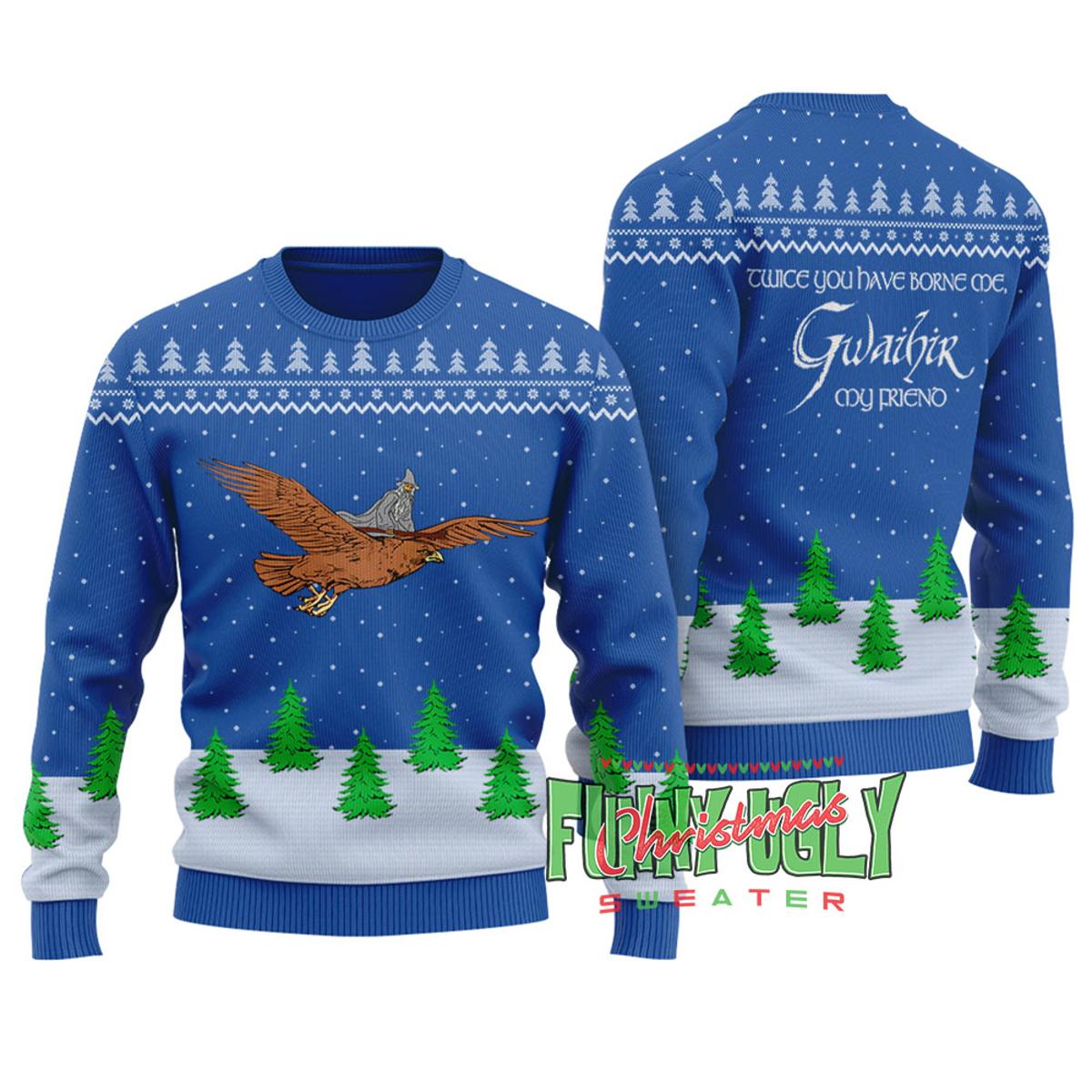 Funny Bigfoot Ugly Christmas Sweater