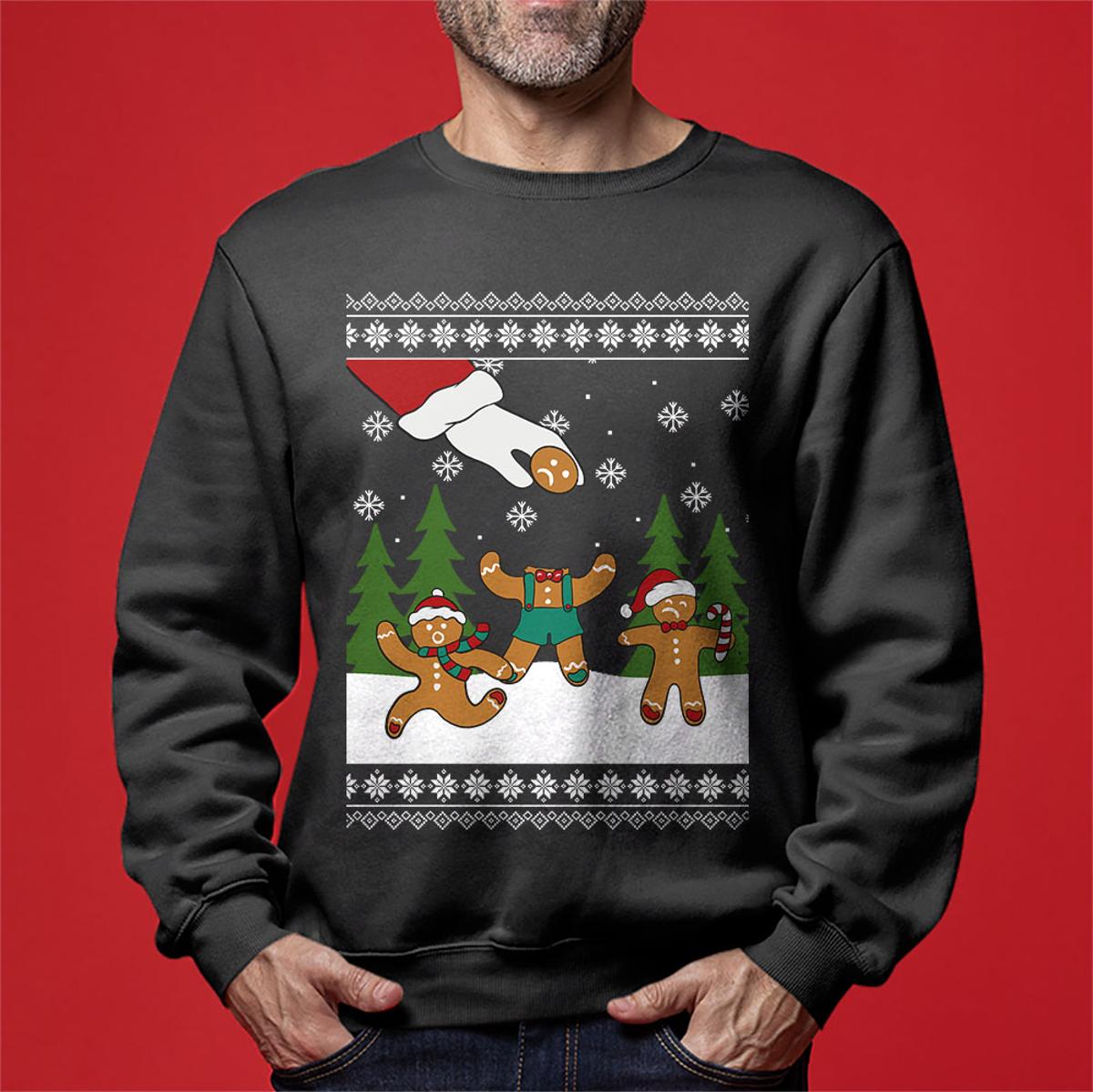 Classy Gingerbread House Mens Ugly Xmas Sweater