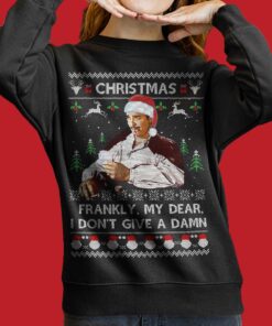 Funny Gone With The Wind I Dont Give A Damn Christmas Sweater