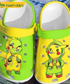 Cartoon Groot And Grinch Crocs Clog Slippers