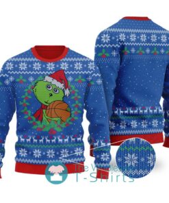 Funny Grinch Loves Basketball Christmas Sweater
