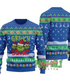 Funny Grinch Squad Ugly Christmas Sweater